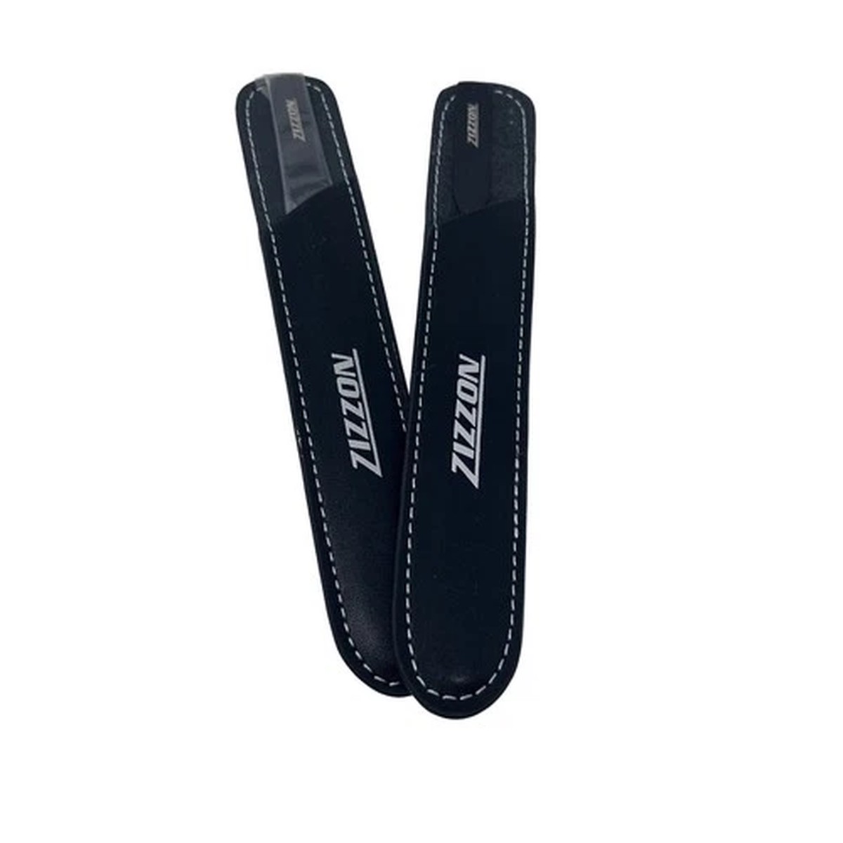 Zizzon Professional Metal Nail Files Pair Double Sided Stainless Steel with Case