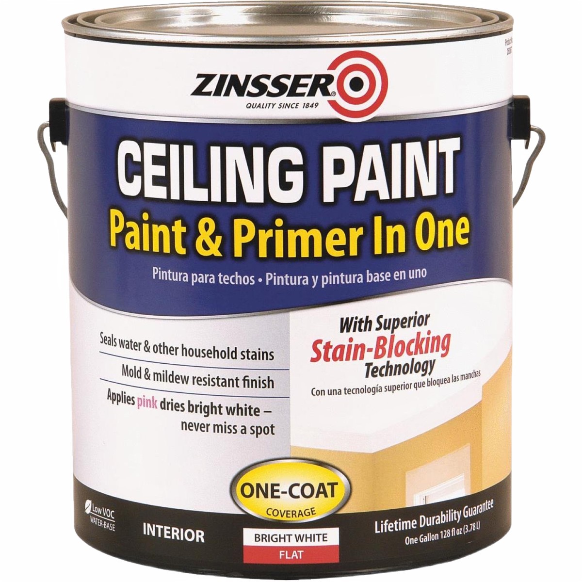Zinsser Latex Bright White Ceiling Paint 1 Gallon